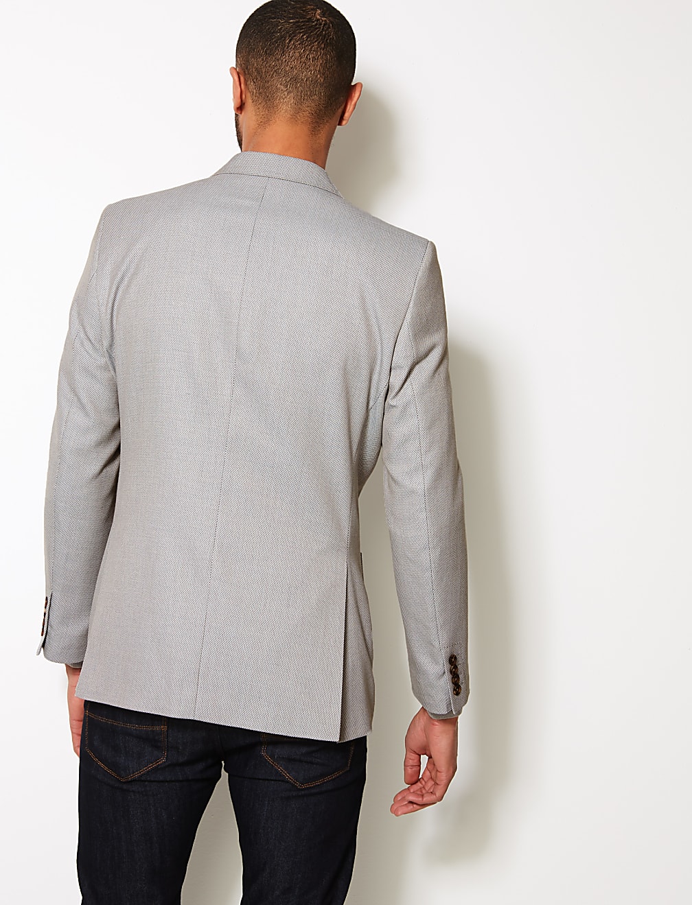 Textured Regular Fit Jacket