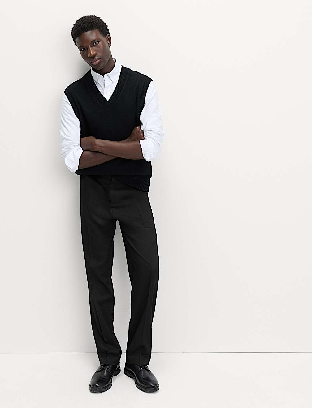 Relaxed Fit Smart Stretch Trousers