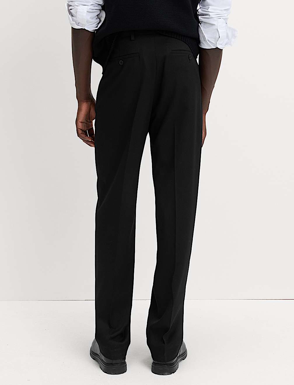 Relaxed Fit Smart Stretch Trousers