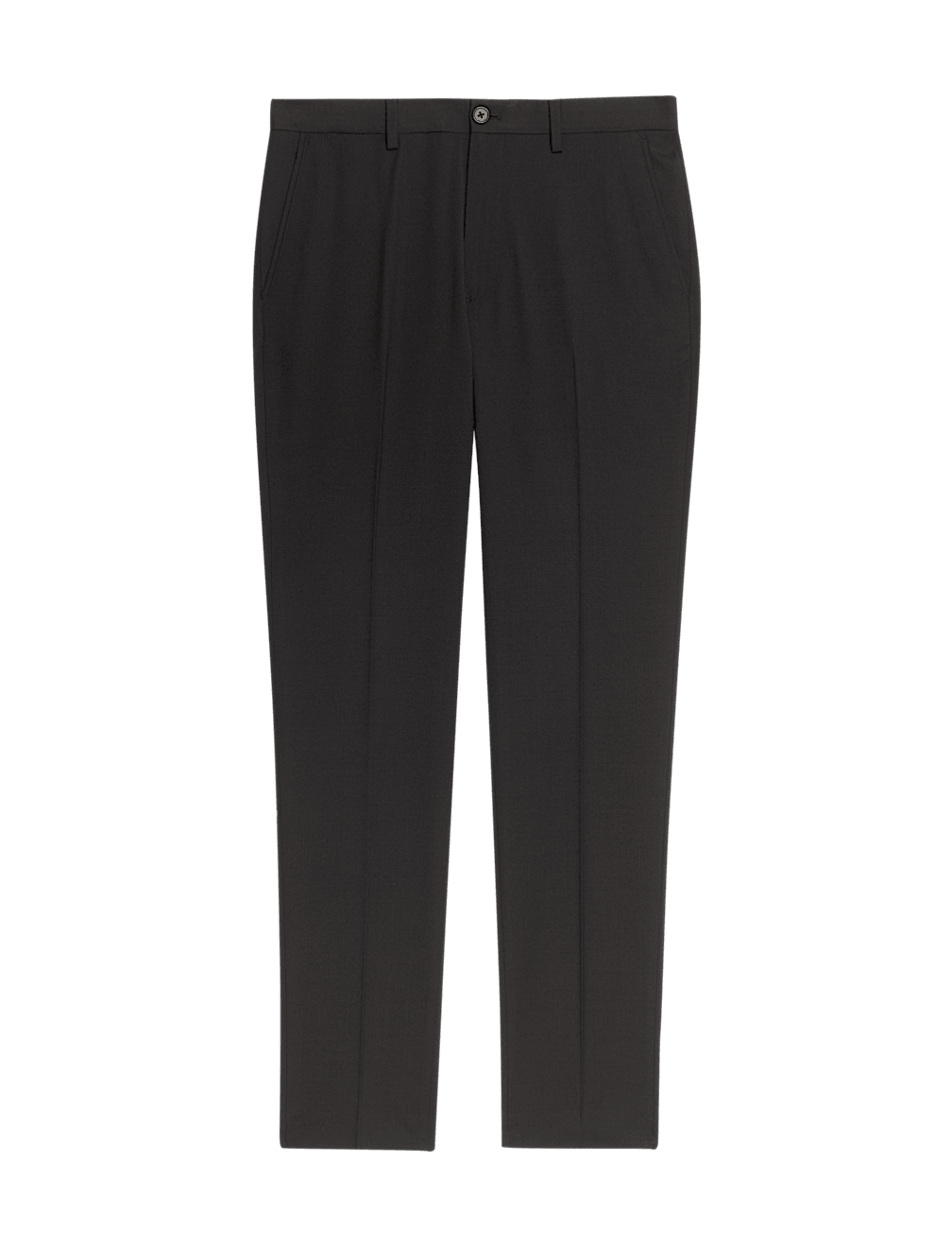 Slim Fit Wool Blend Trousers