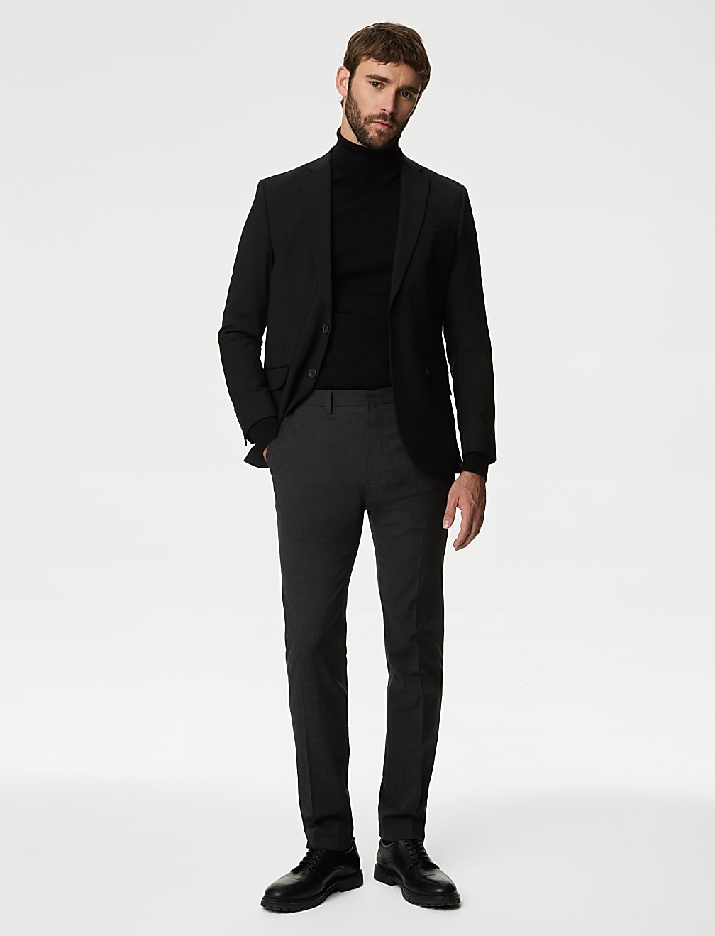 Wool Rich Stretch Trousers