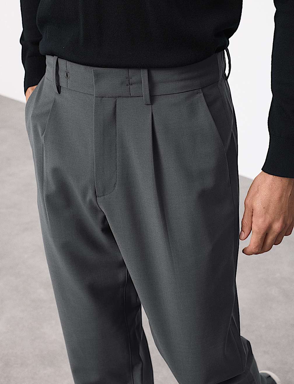 Wool Blend Performance Trousers