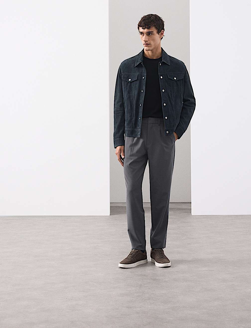 Wool Blend Performance Trousers