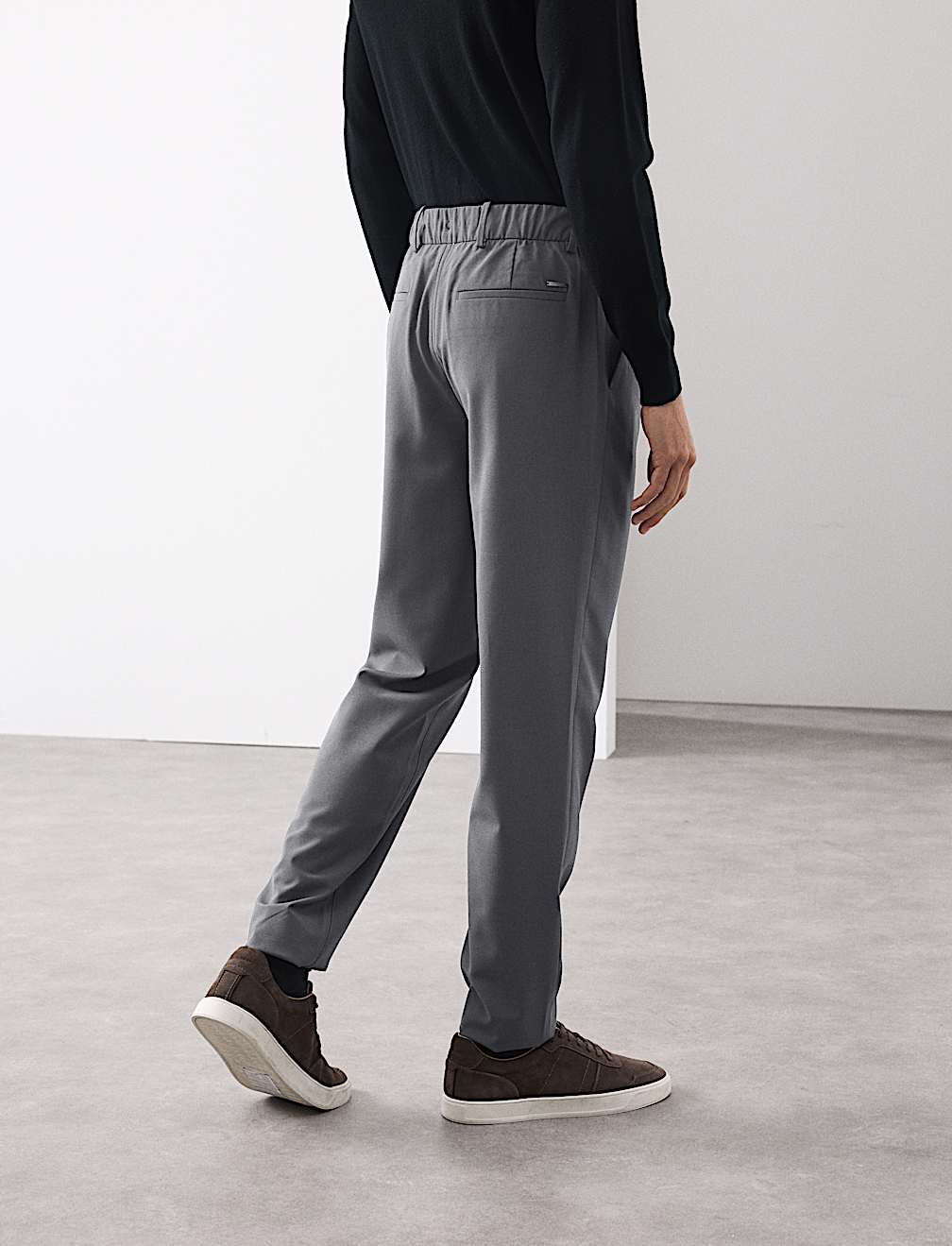 Wool Blend Performance Trousers