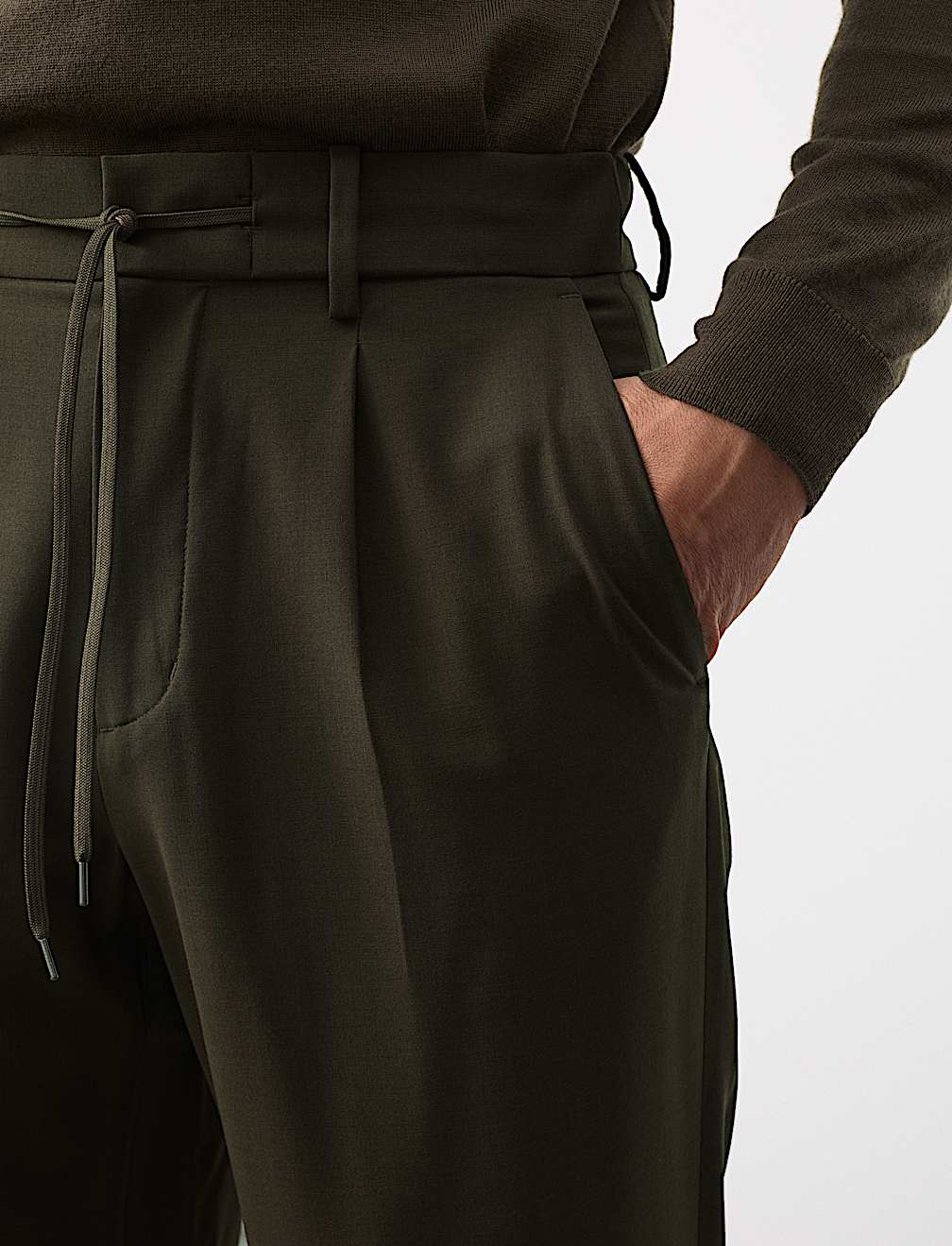 Wool Blend Performance Trousers