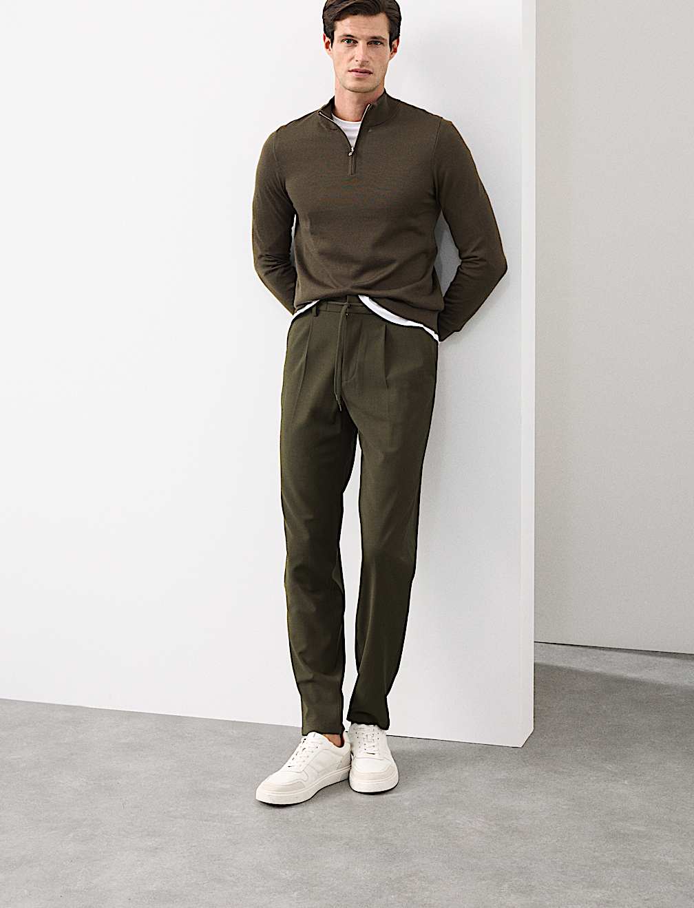 Wool Blend Performance Trousers