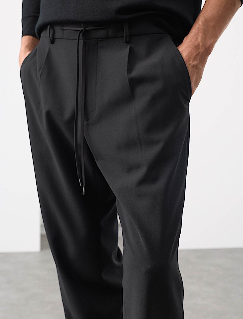 Wool Blend Performance Trousers