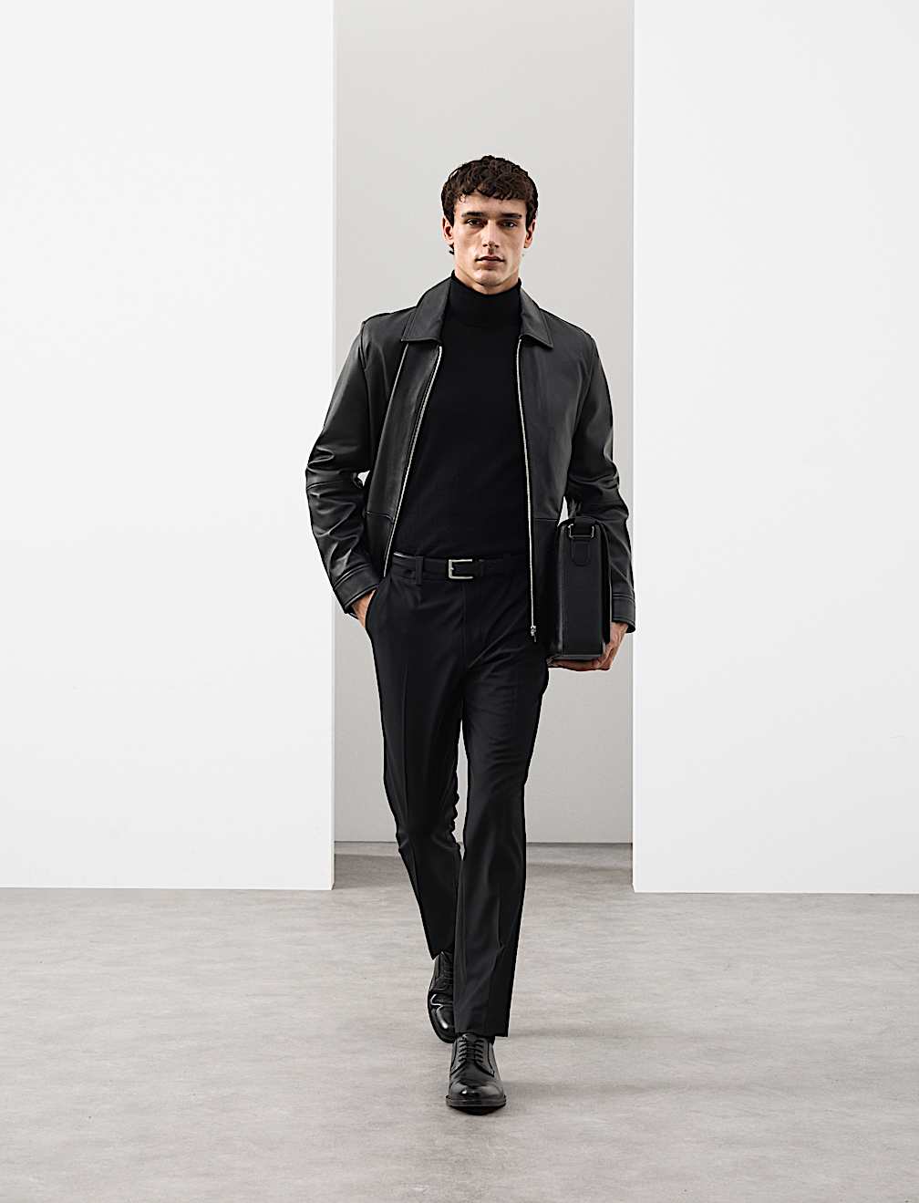Slim Fit Wool Blend Performance Trousers