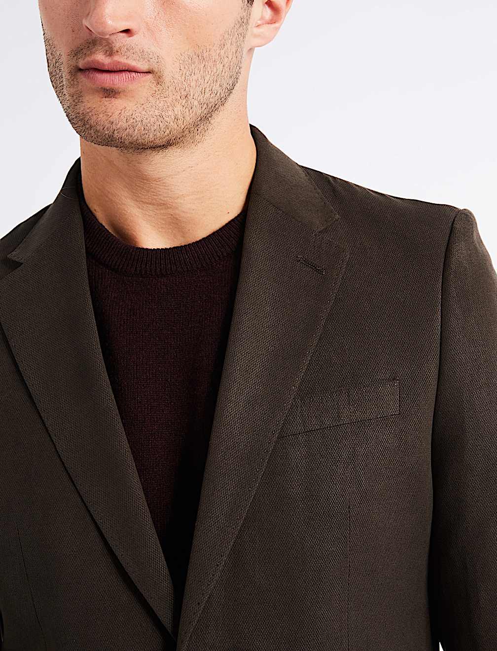 Regular Fit Textured Jacket