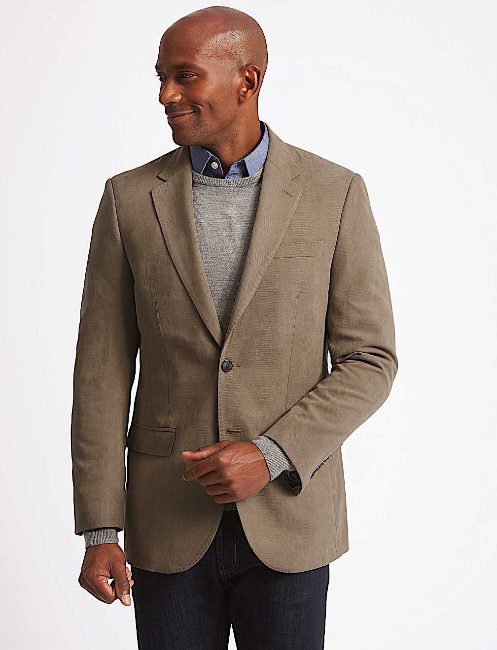 Regular Fit Textured Jacket