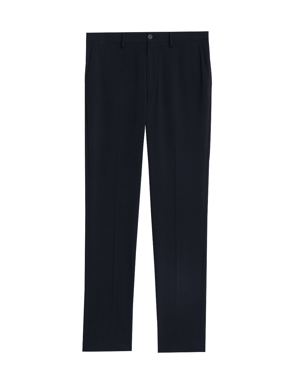 Slim Fit Flat Front Stretch Trousers