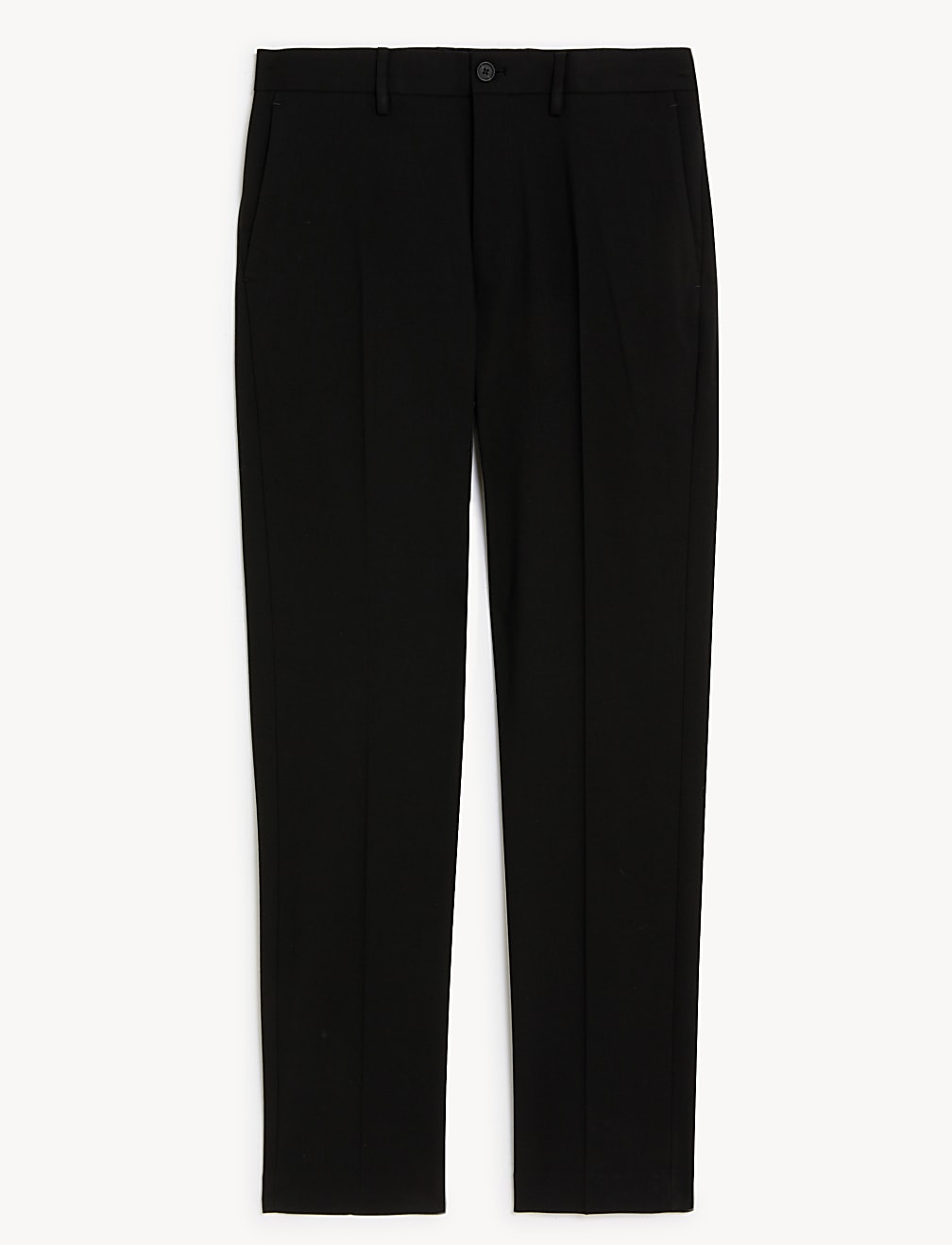 Tailored Fit Flat Front Stretch Trousers