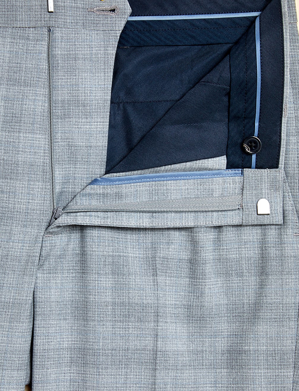 Regular Fit Check Stretch Trousers