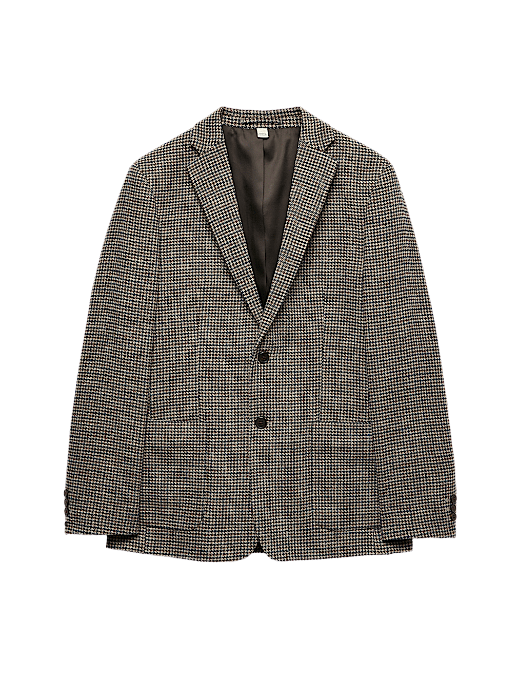 Regular Fit Cotton Blend Check Blazer