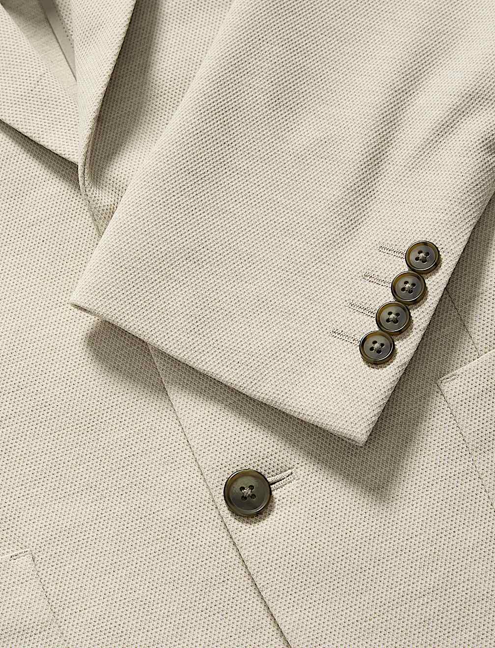 Tailored Fit Jersey Textured Blazer