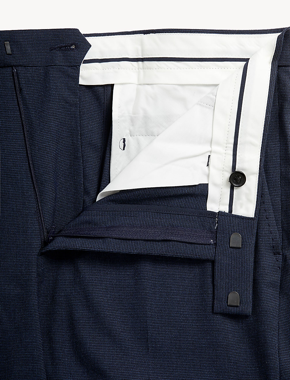 Textured Stretch Trousers
