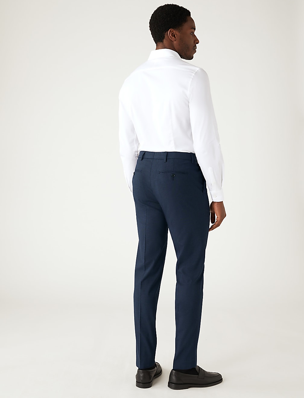 Textured Stretch Trousers