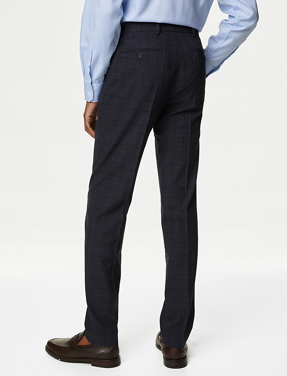 Check Stretch Trousers