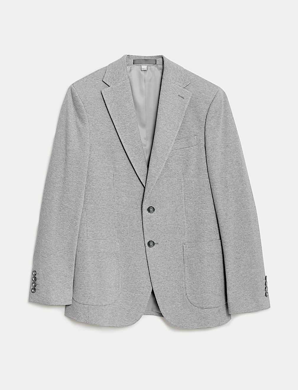 Tailored Fit Cotton Rich Puppytooth Blazer