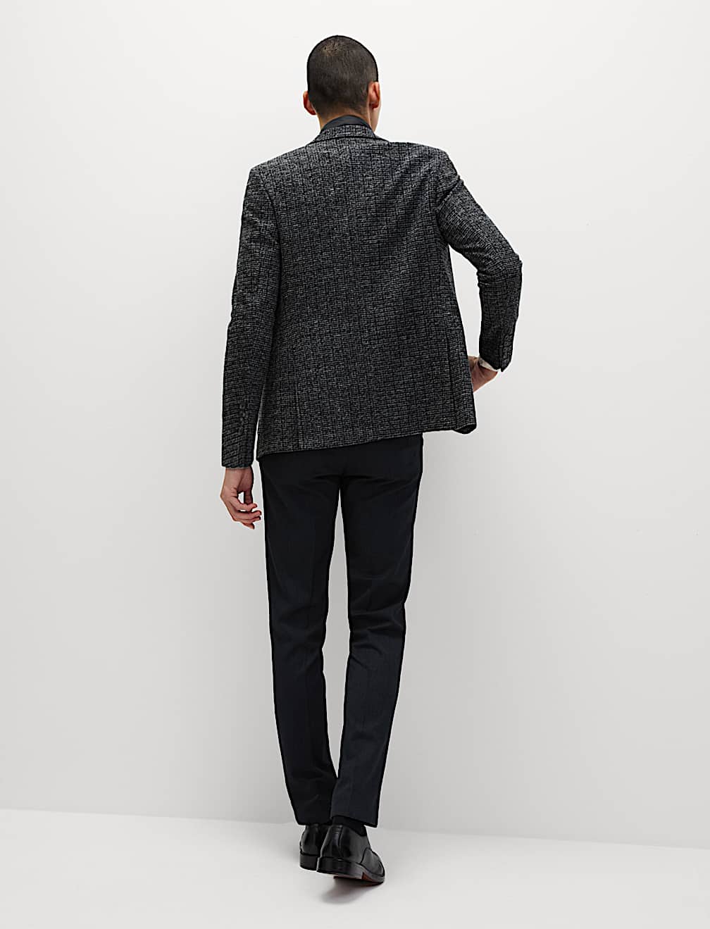 Tailored Fit Wool Blend Blazer with Gilet
