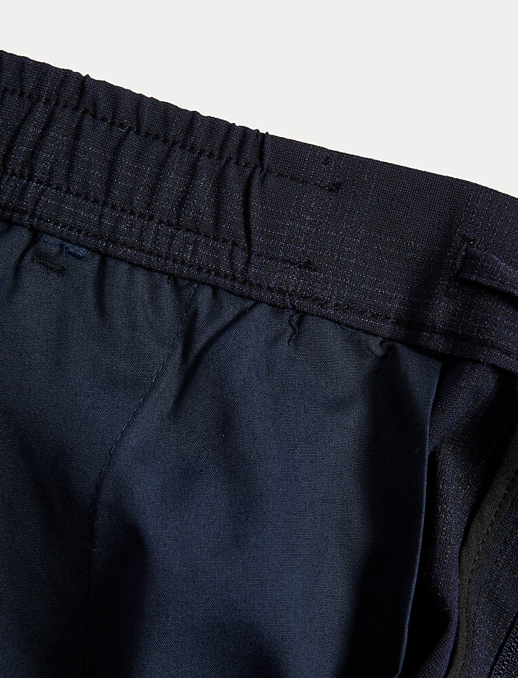 Check Single Pleat Elasticated Trousers