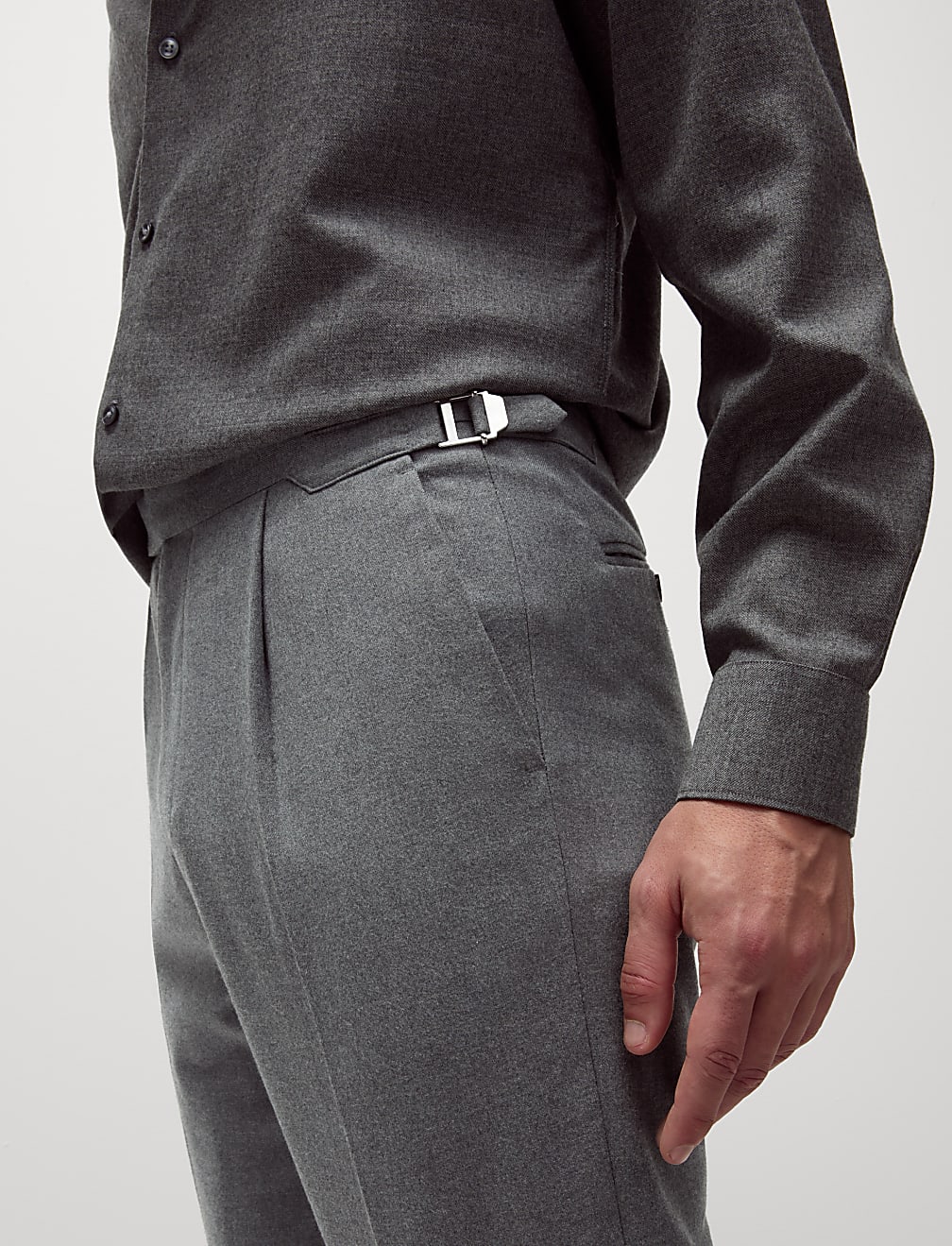 Tailored Fit Warm Handle Twill Trousers
