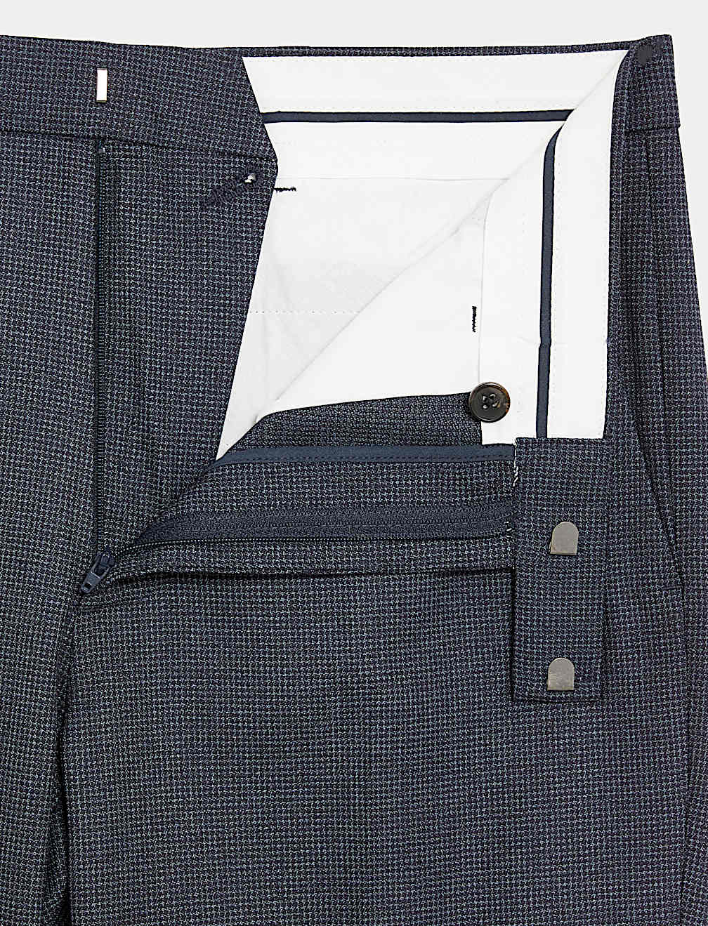 Tailored Fit Check Trousers