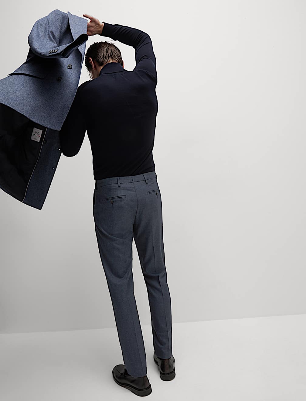 Tailored Fit Check Trousers