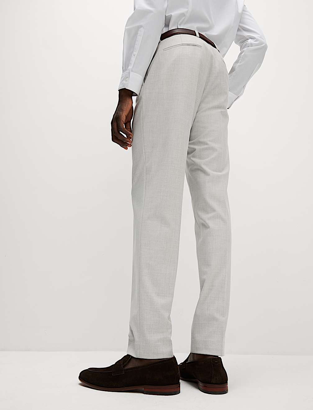 Tailored Fit Single Pleat Smart Trousers