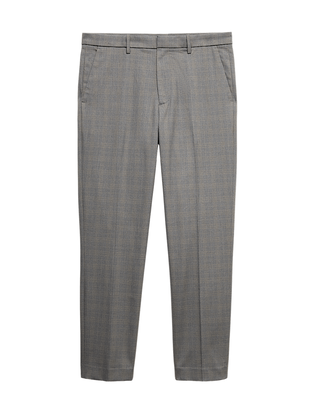 Tailored Fit Check Suit Trousers