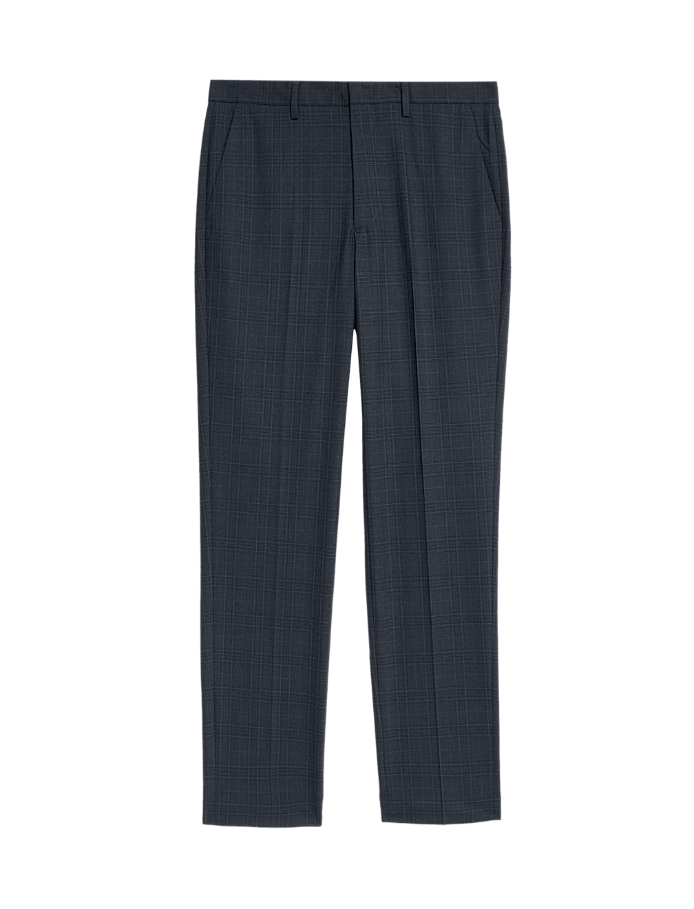 Tailored Fit Checked Trousers