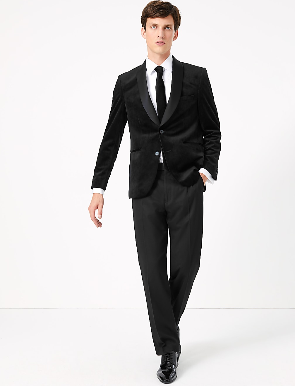 Tailored Fit Velvet Jacket