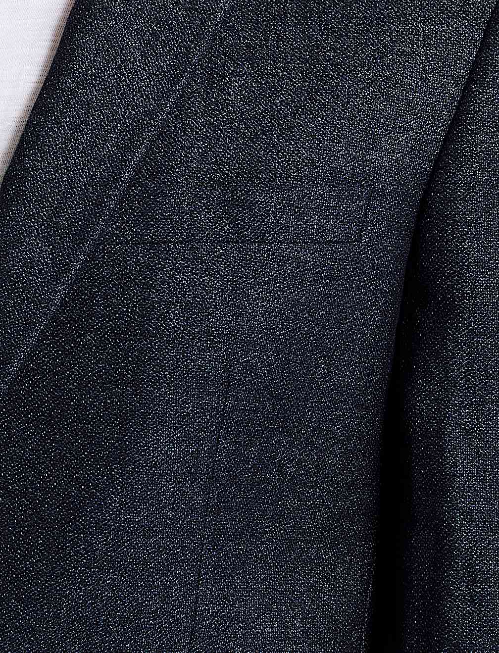 Linen Rich Tailored Fit Textured Jacket