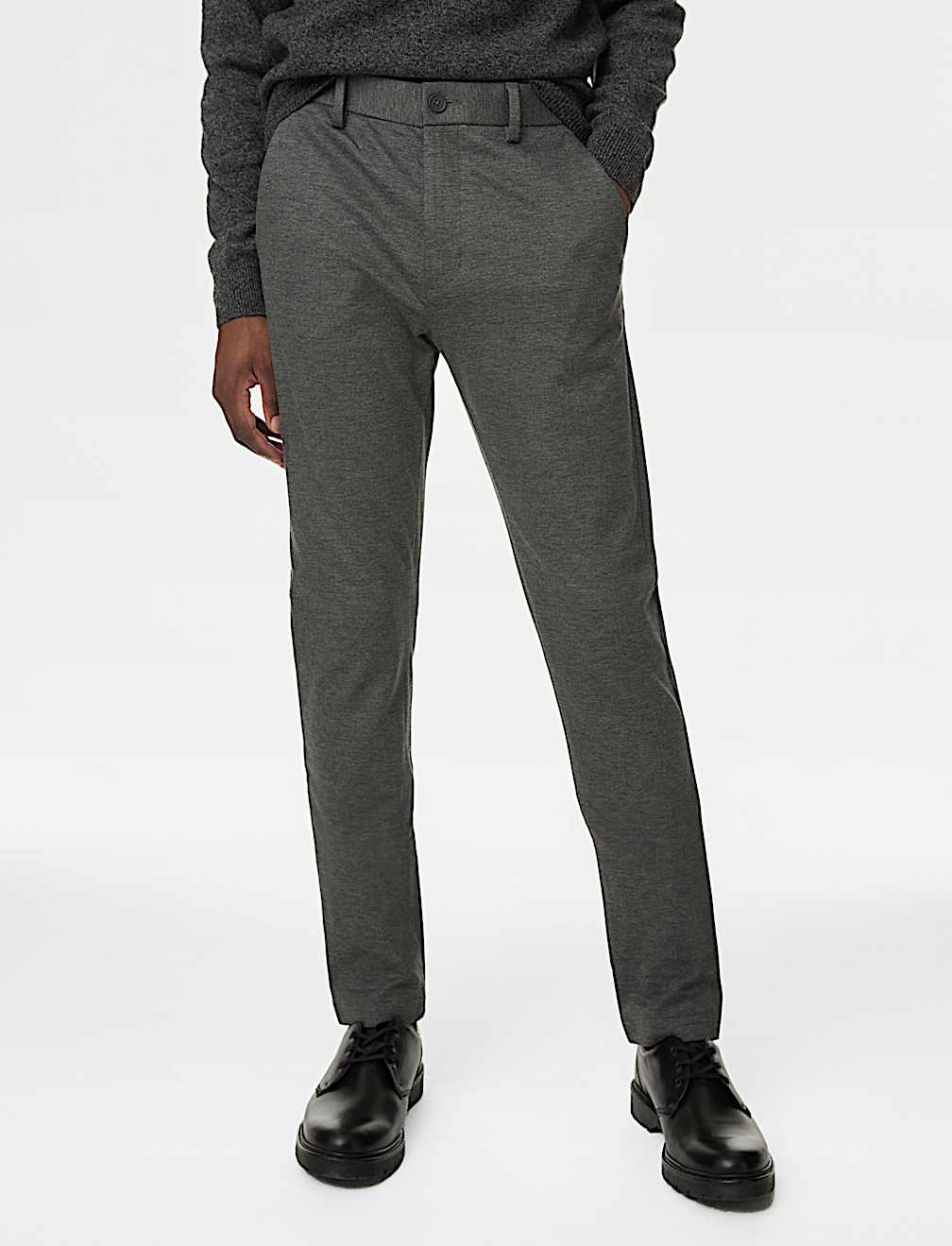 Slim Fit Stretch Ponte Chinos