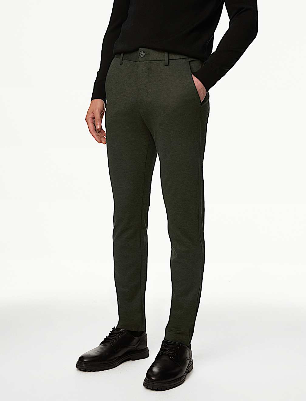 Slim Fit Stretch Ponte Chinos