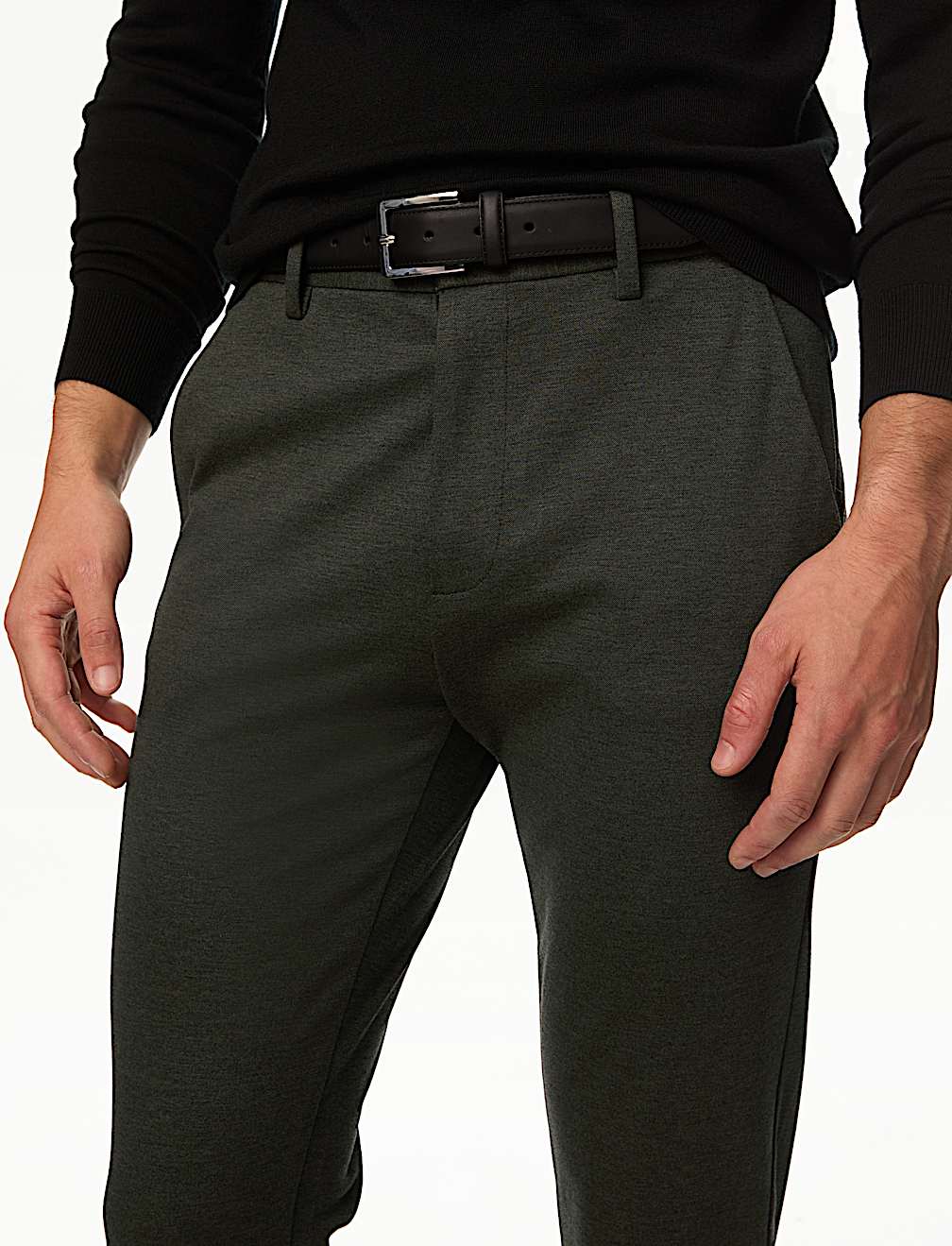 Slim Fit Stretch Ponte Chinos