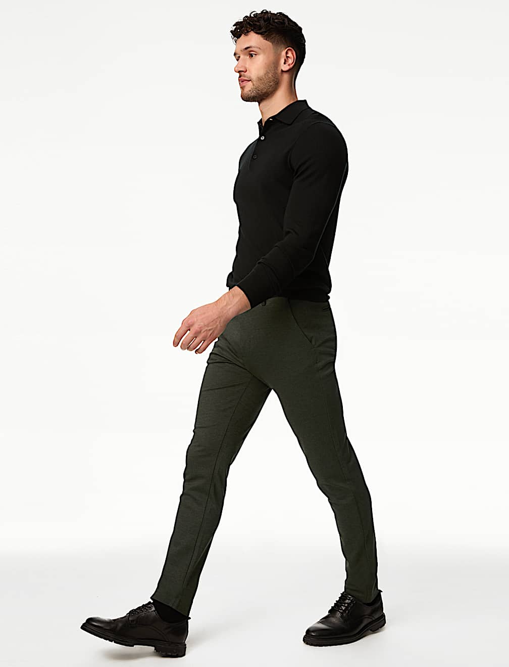 Slim Fit Stretch Ponte Chinos