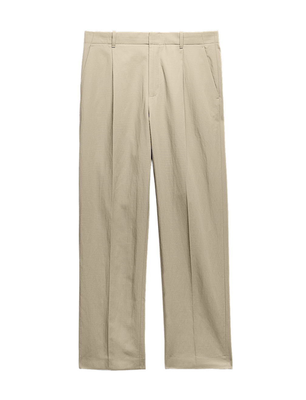 Relaxed Fit Lyocell Rich Pleat Front Trousers