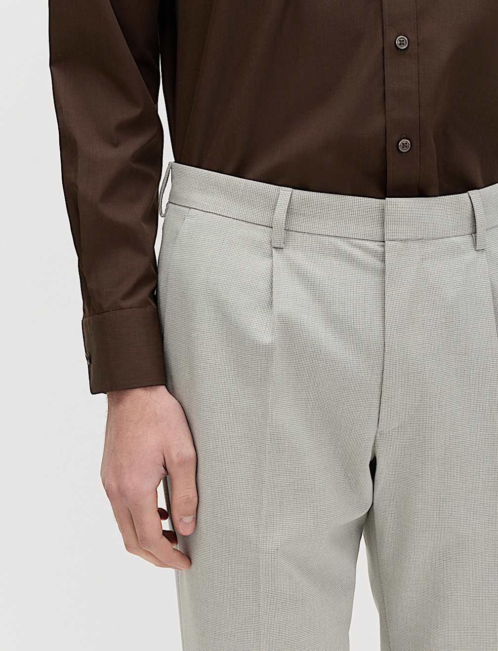 Tailored Fit Puppytooth Trousers