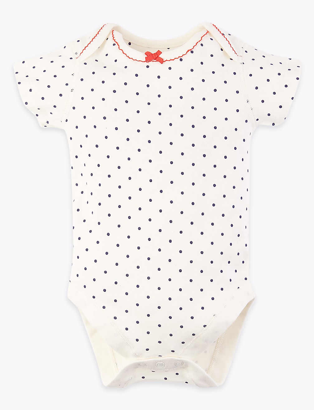 5 Pack Organic Cotton Bodysuits (6½lbs-3 Yrs)