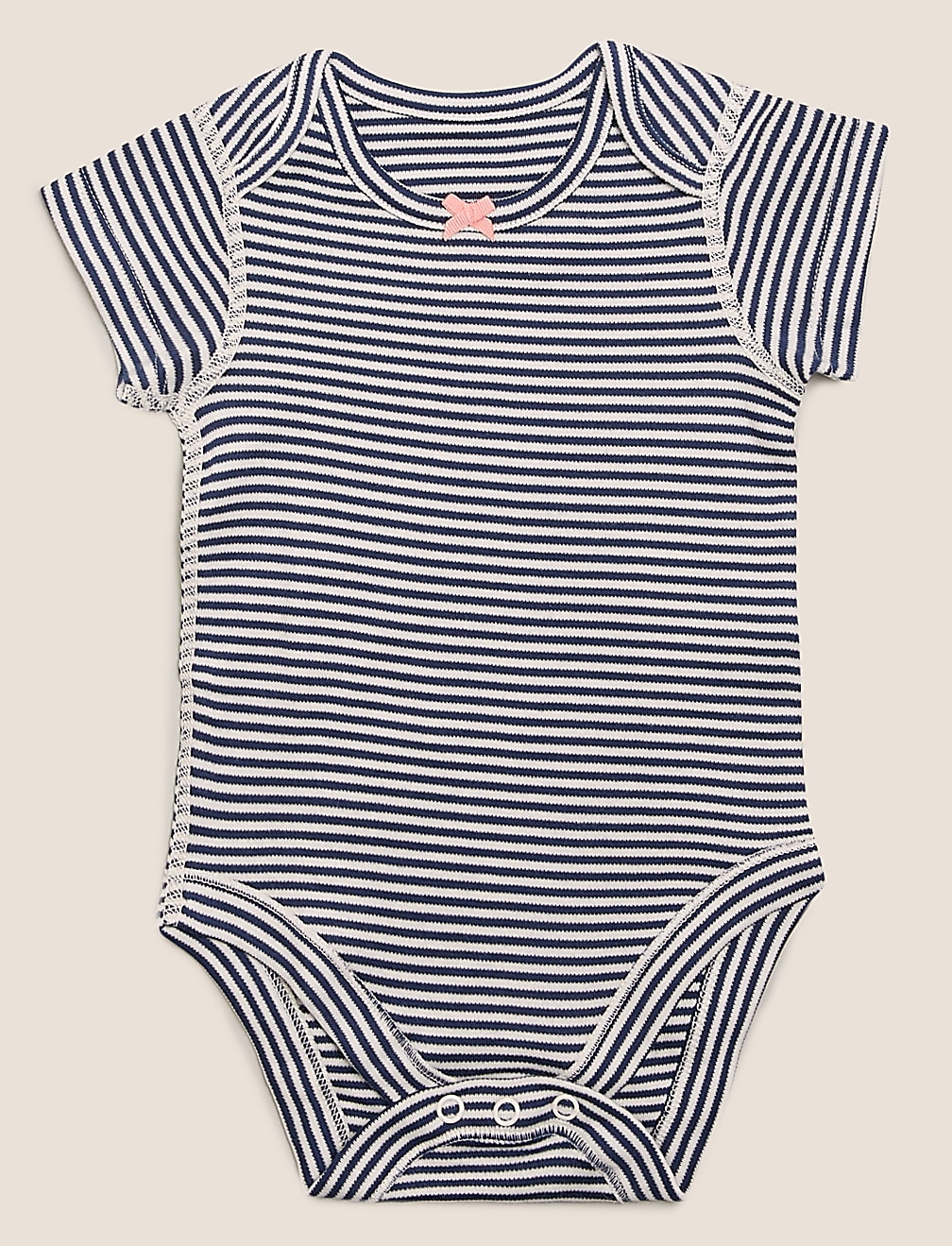 5pk Pure Cotton Printed Bodysuits (61/2lbs-3 Yrs)