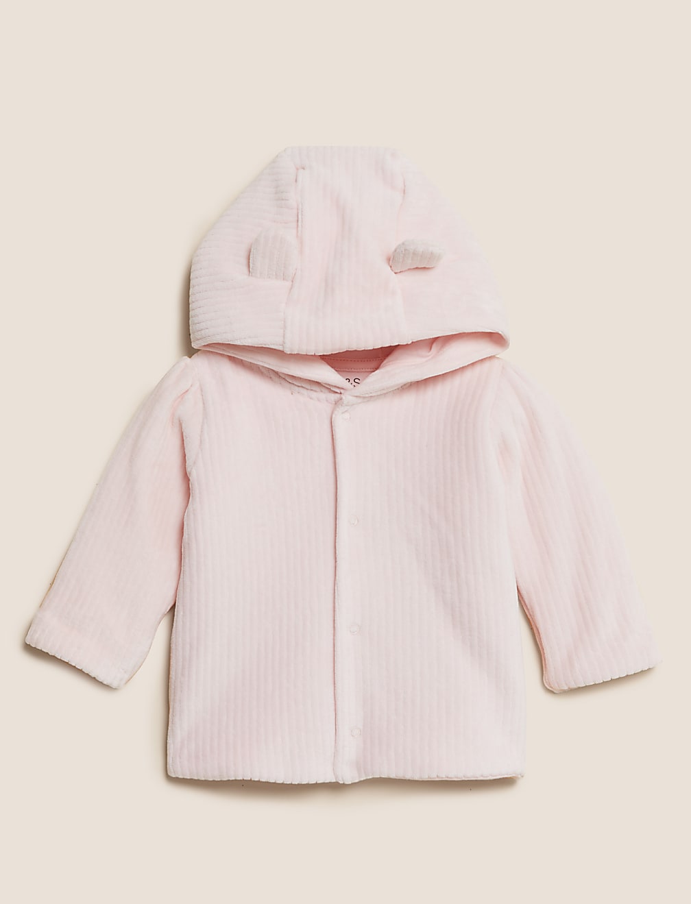 Cotton Rich Velour Hooded Jacket