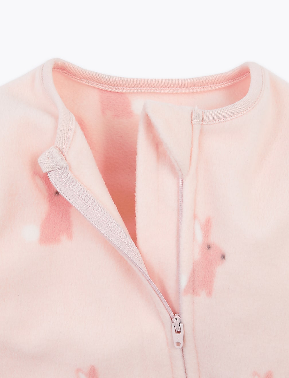 Fleece Rabbit Sleepsuit (7lbs-12 Mths)