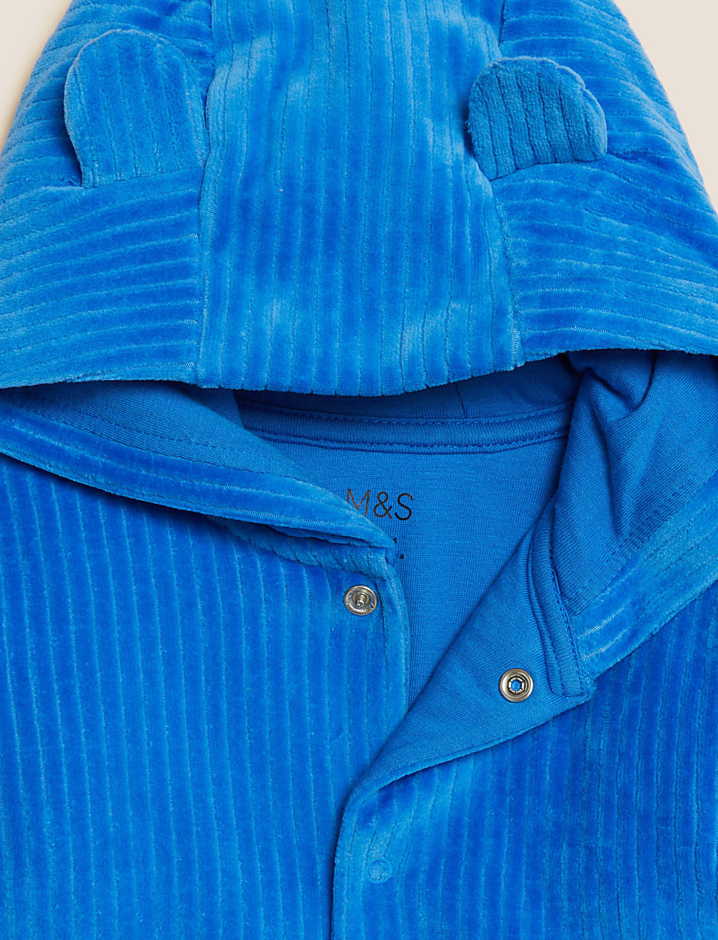 Cotton Rich Velour Hooded Jacket