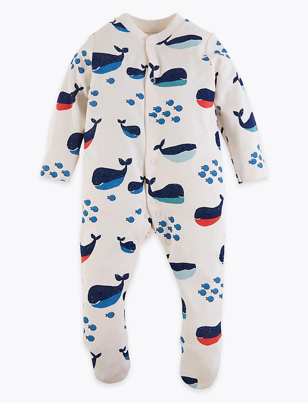 3 Pack Organic Cotton Nautical Sleepsuits (6½lbs-3 Yrs)