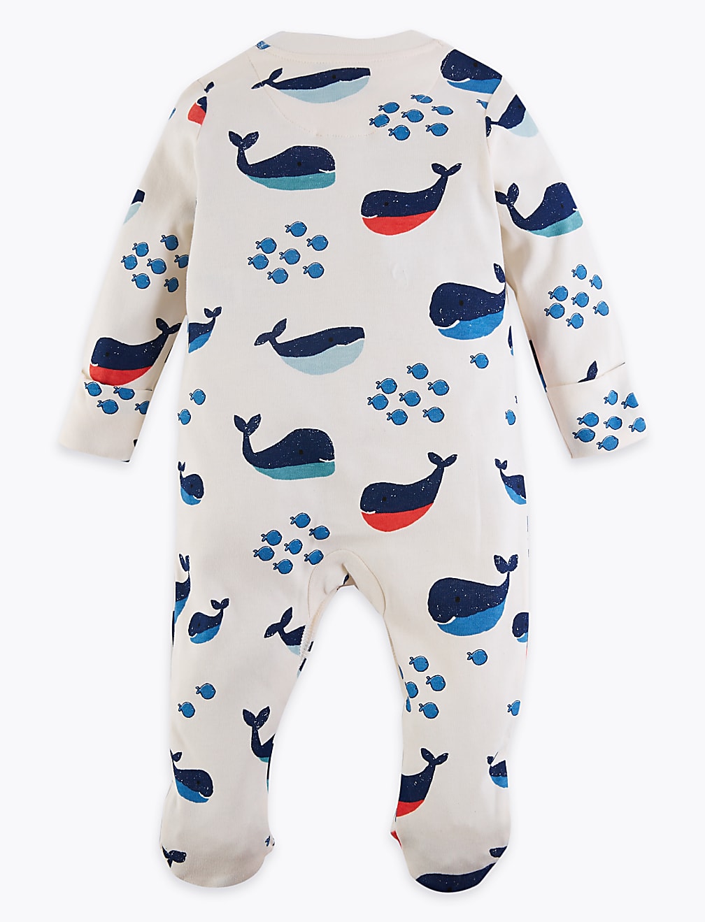 3 Pack Organic Cotton Nautical Sleepsuits (6½lbs-3 Yrs)