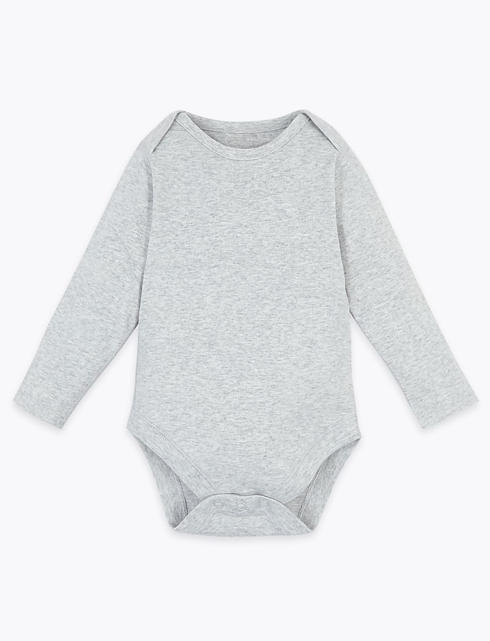 5 Pack Organic Cotton Ribbed Bodysuits (6½ lbs-3 Yrs)