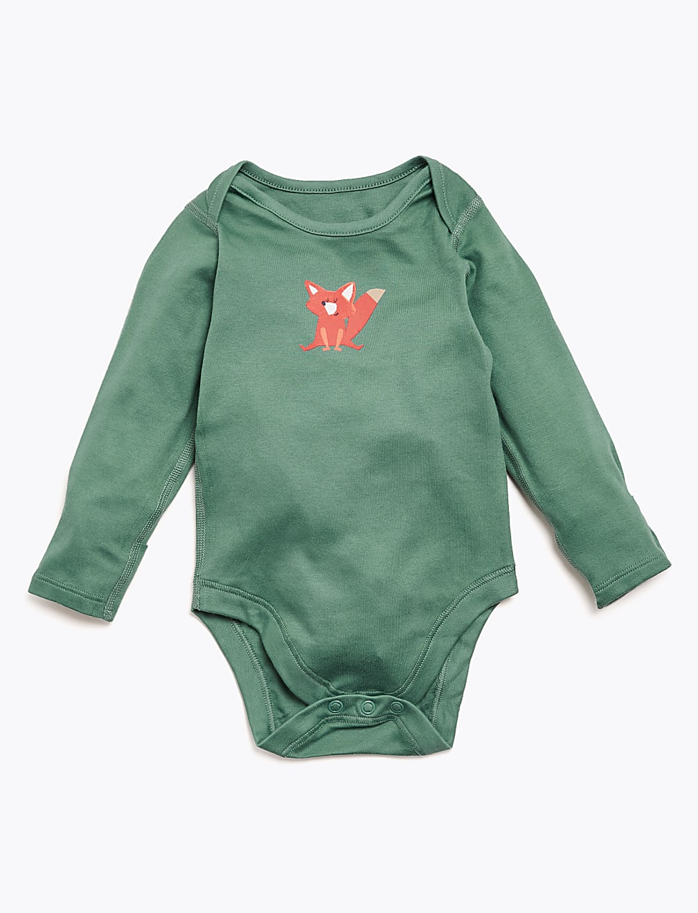 5pk Organic Cotton Forest Print Bodysuits (6&frac12;lbs-3 Yrs)
