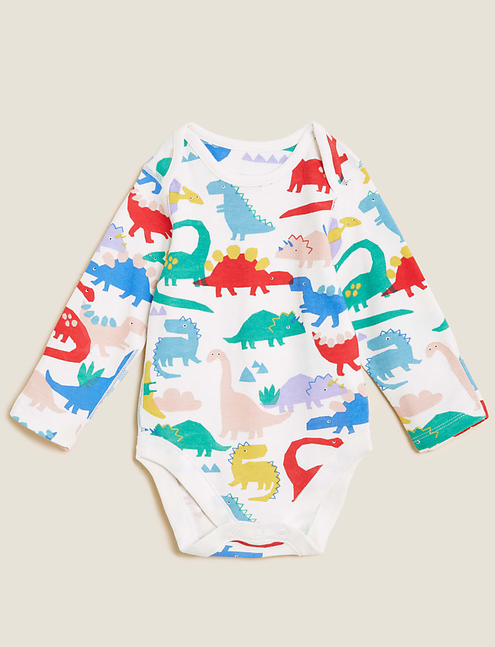5pk Pure Cotton Dinosaur Bodysuits (61/2lbs - 3 Yrs)