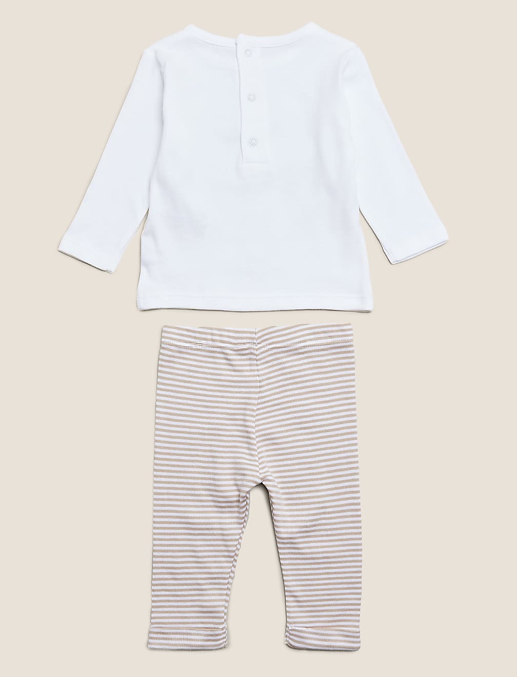 2pc Organic Cotton Embroidered Outfit (7lbs- 12 Mths)